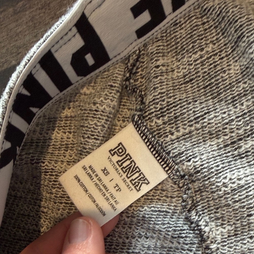 Y2K PINK Victoria's Secret Heather Gray Lounge Pants - Picture 3 of 4
